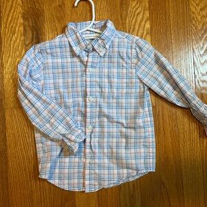 Janie & Jack Boys Button Up Shirt Plaid 3t